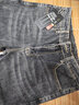 Lirdn Lee2025冬季新牛仔裤男士高档欧美风厚款百搭潮牌修身直筒时尚长裤子 砂灰色 31 码-腰围2尺4 实拍图