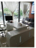 福锦（FUJIN）老板桌办公家具简约主管桌现代大班台总裁桌白色时尚经理桌椅组合 1.8米左侧柜 实拍图