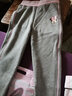 迪士尼女童裤子春秋运动休闲裤外穿长裤童装儿童打底裤洋气春装 【加绒B款】浅灰 97206 120 cm（参考身高115-125） 实拍图