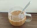 日式马克杯大容量耐热玻璃杯子女办公室水杯花茶杯咖啡早餐牛奶杯 带把玻璃茶杯--花瓣 晒单实拍图