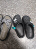 潮韵月男士洞洞鞋新款防滑厚底休闲外穿韩版沙滩软底包头拖鞋男 黑色玩具熊升级版 38 -39 偏小一码建议拍大一码 实拍图