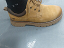 骆驼（CAMEL）低帮工装鞋秋季英伦皮革休闲男士马丁鞋 G15A076064 驼色 44 实拍图