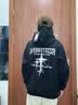 至涛卫衣男连帽秋冬款男宽松休闲美式潮牌加绒帽衫上衣服男装外套情侣 Q-R163黑色 XL 实拍图