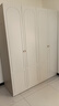 顾家家居（KUKA）卧室衣柜简约衣柜收纳柜子卧室储物柜PT7858GY 奶白色衣柜-1.6M 实拍图