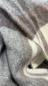 无印良品 MUJI 羊毛编织 大号披肩 围巾 围脖 DDD01A1A 炭灰色X图案 实拍图