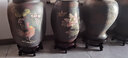 伊莲鱼缸花瓶高脚底座陶瓷木质制木托树脂瓷器奇石工艺品花盆架子摆件 直径26CM高13cm左右 实拍图