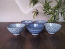 波佐見 日本进口青花陶瓷日式饭碗釉下彩圆形小碗分餐餐具用品套装家用 蓝绘5件套小碗11.5cm*6cm*250ml 实拍图