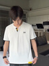 JEEP SPIRIT吉普短袖T恤男夏季休闲短袖男士V领上衣打底衫男装 白色 XL  实拍图