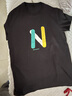啄木鸟（TUCANO）短袖t恤男夏季圆领短袖纯棉T恤百搭打底衫男装衣服 黑色 XL 实拍图
