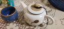 爱饰唯 茶壶陶瓷功夫花茶茶具套装单壶良瓷珍藏金银错工艺撞色饕餮茶壶 金银错饕餮茶壶大号270ML 实拍图