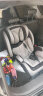 贝蒂乐汽车儿童安全座椅0-4-12岁宝宝婴儿小孩车载安全椅可坐躺简易折叠便携增高垫 酷银黑 实拍图