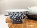 觀復博物馆文创手绘永乐青花压手杯 茶杯 主人杯 礼品 马未都同款 双狮款 实拍图