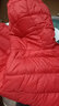 鸭鸭（YAYA）儿童轻薄羽绒服短款宝宝男女大小童保暖新款冬季童装外套D 红色 110 实拍图