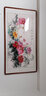 迅典国画富贵牡丹挂画餐厅客厅装饰画纯手绘真迹字画沙发背景墙画壁画 富贵吉祥 实木带框83*163厘米 实拍图