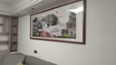 良品大师山水画办公室挂画中式客厅装饰画万里长城靠山图茶室字画风景壁画 富春山居图A1 80*220cm宣纸锦绫+有机玻璃+红褐色实木框（热卖款） 实拍图