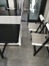 豪迪尼 餐桌 全实木可折叠餐桌椅组合 现代简约小户型橡木长方形饭桌椅 黑白【一桌+六椅】【1.45米桌】 130cm 实拍图