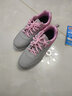轩途诗女鞋透气网面板鞋女士鞋韩版百搭透气学生跑步休闲鞋女运动鞋子 灰粉皮面 40 实拍图