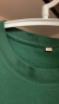 La Chapelle City拉夏贝尔纯棉短袖t恤女夏季2024年新款衣服女装休闲宽松半袖上衣 墨绿-弯线条 S(建议80-90斤) 实拍图