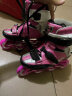 乐秀（ROADSHOW）轮滑鞋溜冰鞋碳纤花式儿童速桩旱冰鞋速滑专业平花男女KX4滑冰鞋 粉色单鞋 M (中码33-35#) 实拍图