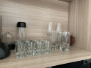 欧欣进口透明玻璃杯子 家用耐热水杯茶杯牛奶杯果汁杯套装 四方杯6只 320ml 实拍图