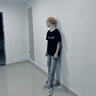 衣然呈品春夏破洞牛仔裤男美式复古高街潮牌裤脚拉链开叉直筒宽松长裤子男 黄泥色 L【建议110-125斤】 实拍图
