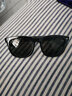 雷朋（RayBan）太阳镜墨镜男女款复古简约素颜修饰0RB4260D可定制 601/71黑色镜框绿色镜片 尺寸57 实拍图