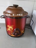 依立大容量手动关紫砂电炖锅家用煲汤煲粥煮粥锅电砂锅熬汤锅熬粥锅机械旋钮型紫砂炖锅电炖砂锅神器 手动机械款-TB69A48- 4.8L 实拍图
