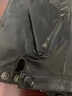 鑫诺翔真皮半指手套男春秋开车骑行健身露指机车防滑头层羊皮半截手套薄 黑色（加绒） XL 实拍图
