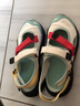 斐乐（FILA）FUSION斐乐玛丽珍凉鞋女鞋新款凉拖魔术贴海螺沙滩鞋 雪白/港灰绿-SH 35.5 实拍图