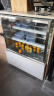 乐创（lecon） 蛋糕柜展示柜商用冷藏玻璃陈列柜水果寿司保鲜市柜 白色弧形风冷（后开门） 1.2米落地式 实拍图