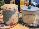 SP SAUCE日本食品级硅胶防尘水杯盖配件耐高温玻璃杯马克杯盖通用盖子 蓝色2个 直径约10.8厘米 实拍图