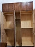 华南衣柜 全实木大衣柜中式简易平开门卧室家具简易衣橱 胡桃色主柜+顶柜 6门 实拍图