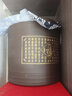 怡乐陶 宜兴紫砂茶叶罐密封陶瓷存茶罐普洱七子饼大号储茶罐密封罐茶盒 七饼罐（百福款） 7饼 实拍图
