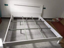 双虎现代简约双人床1.5x2米板式高箱储物床小户型主卧大床16H1 【钢架铺板】床+舒梦床垫 1800mm*2000mm 实拍图