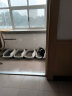 华元宠具（hoopet）猫砂盆超大号敞开式猫咪厕所防外溅防带砂特大号开放式猫屎盆全半 星空灰-大号(30斤以内成猫) 实拍图