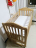 斯达露娜婴儿床（纯实木）环保bb宝宝新生婴乐谷摇篮可移动智能拼接大床 豪华全套）4档+床垫+10件套床围 晒单实拍图