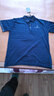 花花公子2025夏季中年男士短袖T恤中老年翻领父亲男装宽松体恤爸爸装 9828蓝色 180码【建议160--175斤】 实拍图