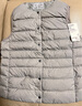 无印良品（MUJI）女式 便携式 无领马甲 羽绒背心 羽绒服 浅米色3A M  实拍图