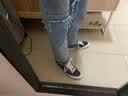 Converse匡威 One\/All Star 经典黑白翻毛皮男女鞋休闲运动板鞋 158369C 41.5 实拍图