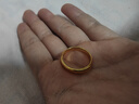 周大福福字素圈泥鳅背足金黄金戒指(工费:180计价)EOF134生日礼物 足金 约5.80g 实拍图