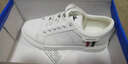 回力女鞋小白鞋女春季新款百搭学生韩版运动板鞋皮面鞋休闲潮鞋女 白/色 38 实拍图