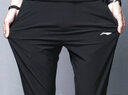 李宁速干冰丝运动裤男夏天新品宽松透气薄款直筒户外大码休闲裤 黑色(平口+冰丝裤) XL (男180/84A) 实拍图