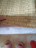 相思桐  凉席纯草席加厚白麻筋宁波草席单身宿舍老式1.2米0.9米1.5米 特密加厚红边款 0.9米宽*1.95米长 实拍图