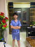 童话课堂儿童睡衣夏款新款夏季男童家居服中大童男孩冰丝短袖套装空调服 8026短袖蓝色 170 建议身高155-165厘米左右 晒单实拍图