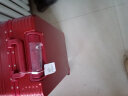 袋鼠（KANGAROO）铝框拉杆箱红色结婚行李箱20英寸喜庆结实旅行箱 酒红色 20寸 晒单实拍图