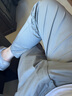 罗蒙（ROMON）休闲裤男夏季商务潮流运动男士宽松九分直筒裤子男装LM03KZ灰色34 实拍图