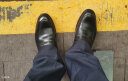 金利来（goldlion）男鞋商务休闲正装鞋舒适轻质透气时尚皮鞋50383013701A-黑-39码 晒单实拍图
