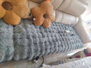 钟爱一生沙发垫冬季加厚毛绒沙发罩套全包防滑皮沙发盖布巾奶油风保暖坐垫 软糯兔毛绒 灰色【轻奢皮包边】 70cm*210cm 实拍图