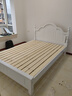 本色熊 儿童床 实木床男孩女孩公主床美式地中海小学生青少年小孩单人床 实木单床（纯白款）40CM高 1.5米*1.9米 实拍图