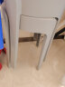 星恺 凳子 塑料凳子 家用椅子塑胶高凳防滑耐磨板凳换鞋凳YK066 灰色 晒单实拍图